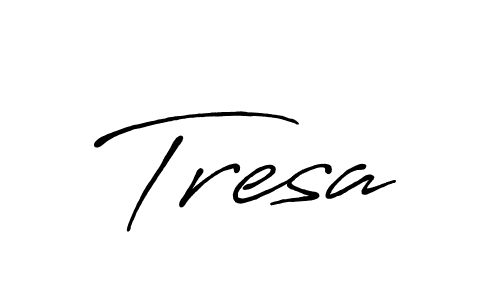 Make a beautiful signature design for name Tresa. With this signature (Antro_Vectra_Bolder) style, you can create a handwritten signature for free. Tresa signature style 7 images and pictures png