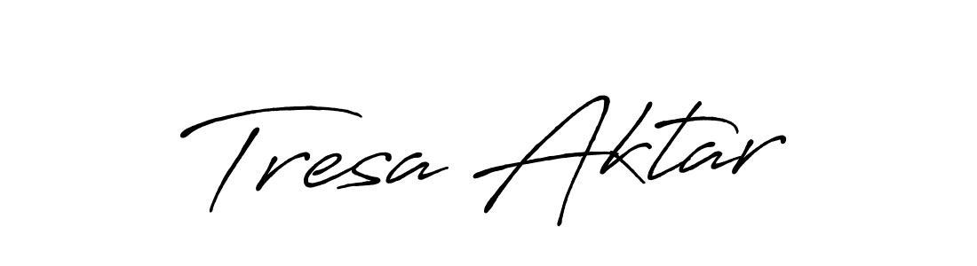 This is the best signature style for the Tresa Aktar name. Also you like these signature font (Antro_Vectra_Bolder). Mix name signature. Tresa Aktar signature style 7 images and pictures png