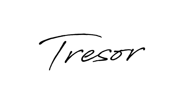 How to make Tresor name signature. Use Antro_Vectra_Bolder style for creating short signs online. This is the latest handwritten sign. Tresor signature style 7 images and pictures png