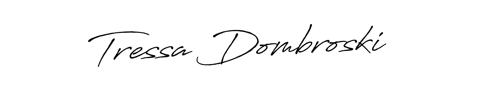 Tressa Dombroski stylish signature style. Best Handwritten Sign (Antro_Vectra_Bolder) for my name. Handwritten Signature Collection Ideas for my name Tressa Dombroski. Tressa Dombroski signature style 7 images and pictures png