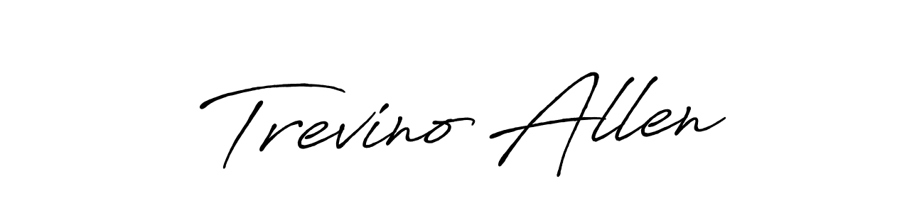 Create a beautiful signature design for name Trevino Allen. With this signature (Antro_Vectra_Bolder) fonts, you can make a handwritten signature for free. Trevino Allen signature style 7 images and pictures png