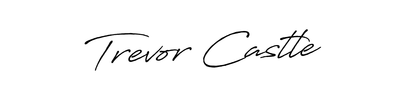 The best way (Antro_Vectra_Bolder) to make a short signature is to pick only two or three words in your name. The name Trevor Castle include a total of six letters. For converting this name. Trevor Castle signature style 7 images and pictures png