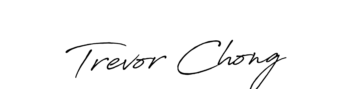 Trevor Chong stylish signature style. Best Handwritten Sign (Antro_Vectra_Bolder) for my name. Handwritten Signature Collection Ideas for my name Trevor Chong. Trevor Chong signature style 7 images and pictures png