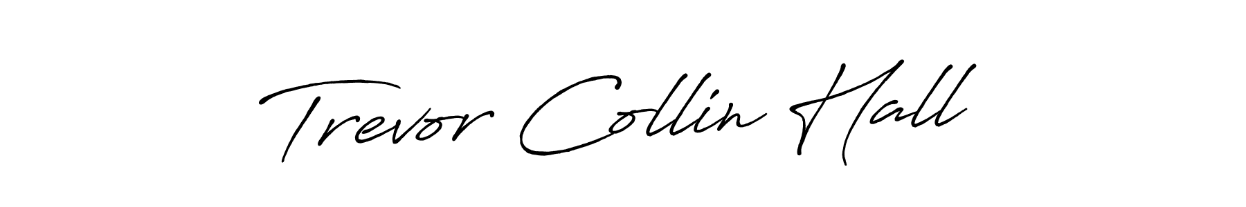 Create a beautiful signature design for name Trevor Collin Hall. With this signature (Antro_Vectra_Bolder) fonts, you can make a handwritten signature for free. Trevor Collin Hall signature style 7 images and pictures png