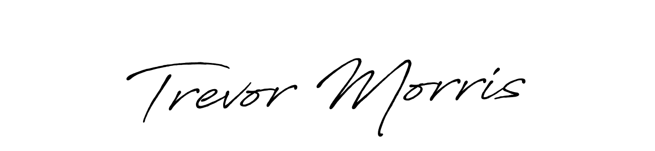 Use a signature maker to create a handwritten signature online. With this signature software, you can design (Antro_Vectra_Bolder) your own signature for name Trevor Morris. Trevor Morris signature style 7 images and pictures png