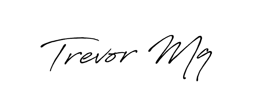 Design your own signature with our free online signature maker. With this signature software, you can create a handwritten (Antro_Vectra_Bolder) signature for name Trevor Mq. Trevor Mq signature style 7 images and pictures png