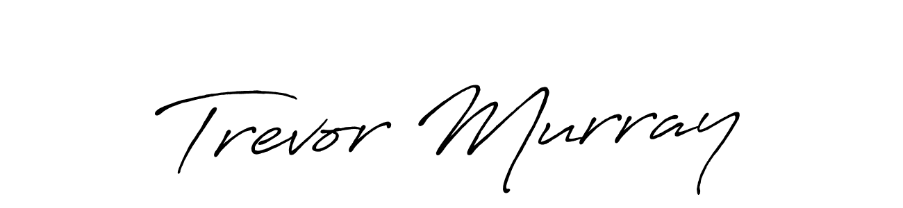 Trevor Murray stylish signature style. Best Handwritten Sign (Antro_Vectra_Bolder) for my name. Handwritten Signature Collection Ideas for my name Trevor Murray. Trevor Murray signature style 7 images and pictures png