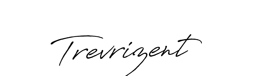 How to make Trevrizent name signature. Use Antro_Vectra_Bolder style for creating short signs online. This is the latest handwritten sign. Trevrizent signature style 7 images and pictures png