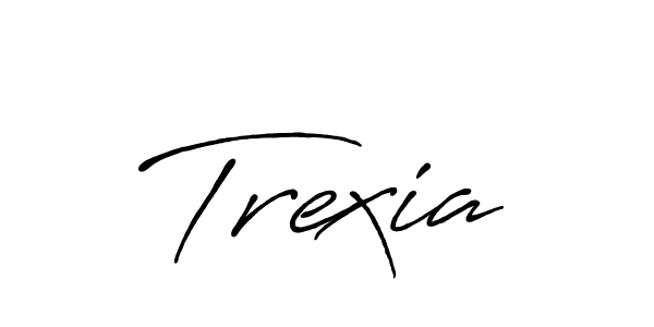 Use a signature maker to create a handwritten signature online. With this signature software, you can design (Antro_Vectra_Bolder) your own signature for name Trexia. Trexia signature style 7 images and pictures png