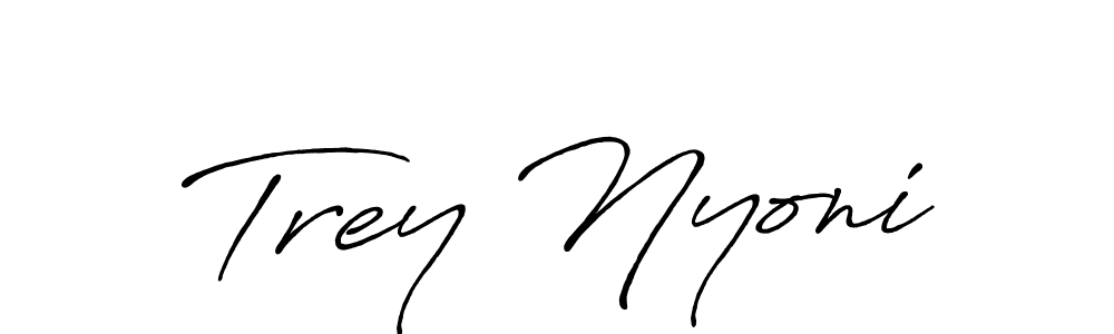 Design your own signature with our free online signature maker. With this signature software, you can create a handwritten (Antro_Vectra_Bolder) signature for name Trey Nyoni. Trey Nyoni signature style 7 images and pictures png