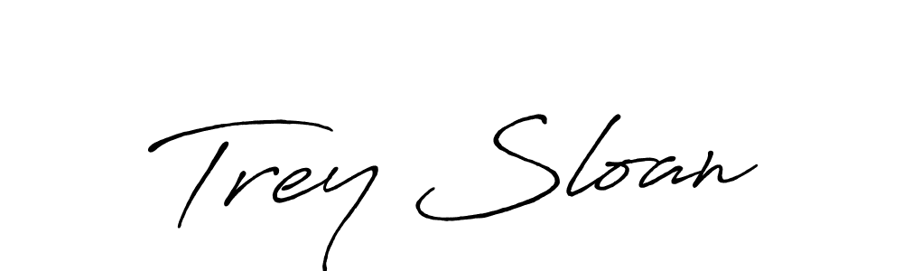 Trey Sloan stylish signature style. Best Handwritten Sign (Antro_Vectra_Bolder) for my name. Handwritten Signature Collection Ideas for my name Trey Sloan. Trey Sloan signature style 7 images and pictures png