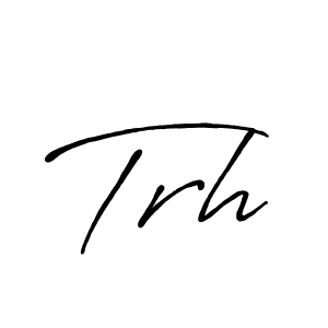 Make a beautiful signature design for name Trh. With this signature (Antro_Vectra_Bolder) style, you can create a handwritten signature for free. Trh signature style 7 images and pictures png