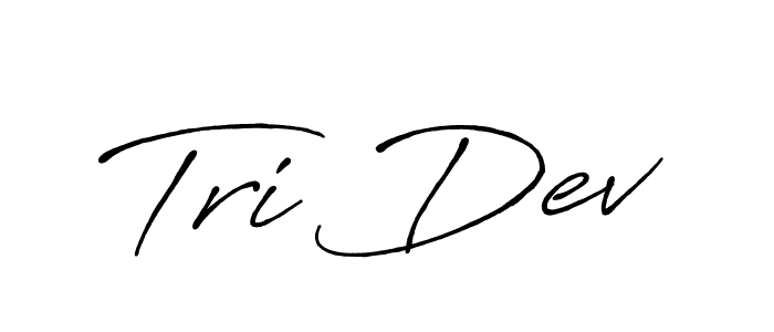 Design your own signature with our free online signature maker. With this signature software, you can create a handwritten (Antro_Vectra_Bolder) signature for name Tri Dev. Tri Dev signature style 7 images and pictures png