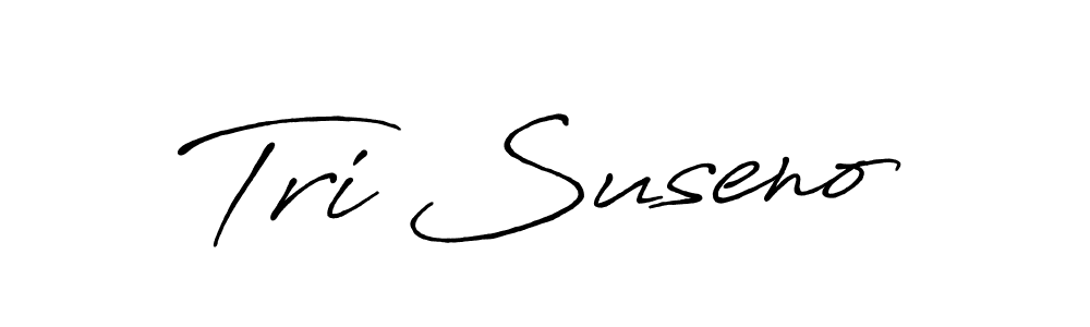 Similarly Antro_Vectra_Bolder is the best handwritten signature design. Signature creator online .You can use it as an online autograph creator for name Tri Suseno. Tri Suseno signature style 7 images and pictures png