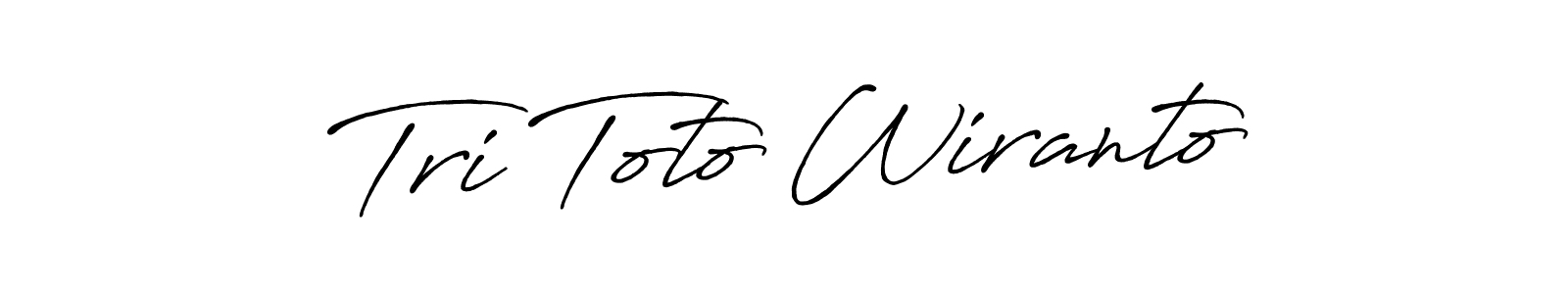 Make a short Tri Toto Wiranto signature style. Manage your documents anywhere anytime using Antro_Vectra_Bolder. Create and add eSignatures, submit forms, share and send files easily. Tri Toto Wiranto signature style 7 images and pictures png