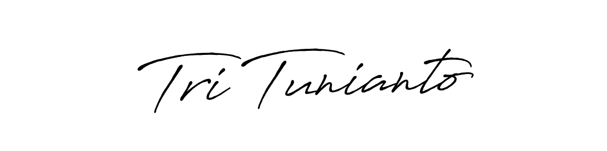 Make a beautiful signature design for name Tri Tunianto. Use this online signature maker to create a handwritten signature for free. Tri Tunianto signature style 7 images and pictures png