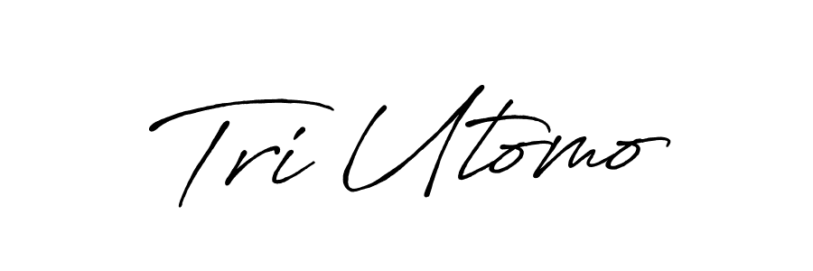 Design your own signature with our free online signature maker. With this signature software, you can create a handwritten (Antro_Vectra_Bolder) signature for name Tri Utomo. Tri Utomo signature style 7 images and pictures png