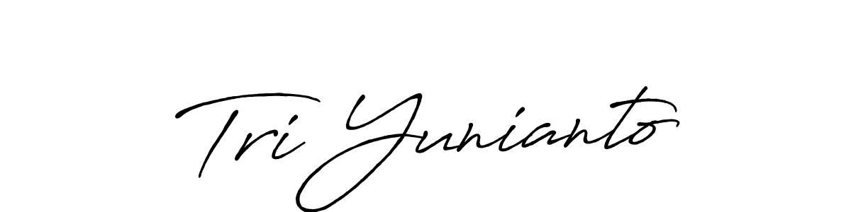 Tri Yunianto stylish signature style. Best Handwritten Sign (Antro_Vectra_Bolder) for my name. Handwritten Signature Collection Ideas for my name Tri Yunianto. Tri Yunianto signature style 7 images and pictures png