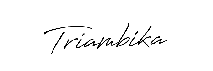 Here are the top 10 professional signature styles for the name Triambika. These are the best autograph styles you can use for your name. Triambika signature style 7 images and pictures png