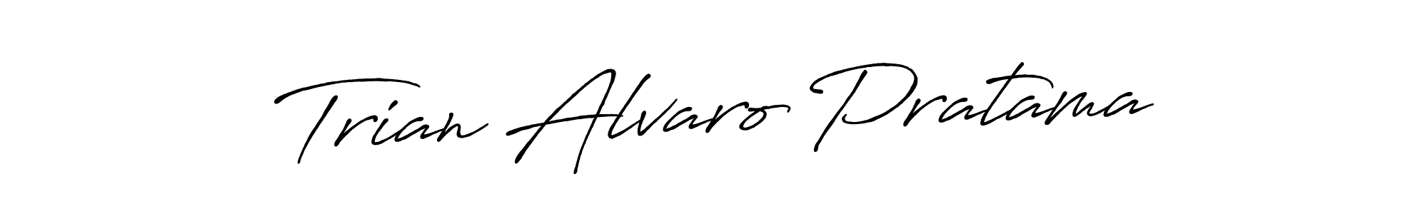 See photos of Trian Alvaro Pratama official signature by Spectra . Check more albums & portfolios. Read reviews & check more about Antro_Vectra_Bolder font. Trian Alvaro Pratama signature style 7 images and pictures png