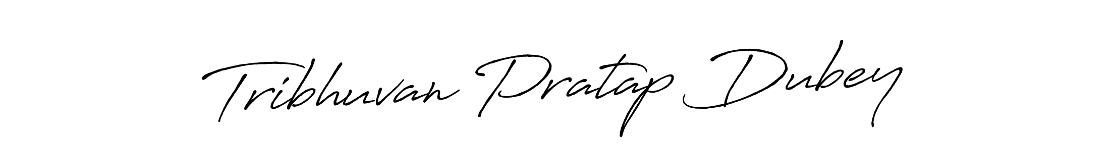 How to make Tribhuvan Pratap Dubey name signature. Use Antro_Vectra_Bolder style for creating short signs online. This is the latest handwritten sign. Tribhuvan Pratap Dubey signature style 7 images and pictures png