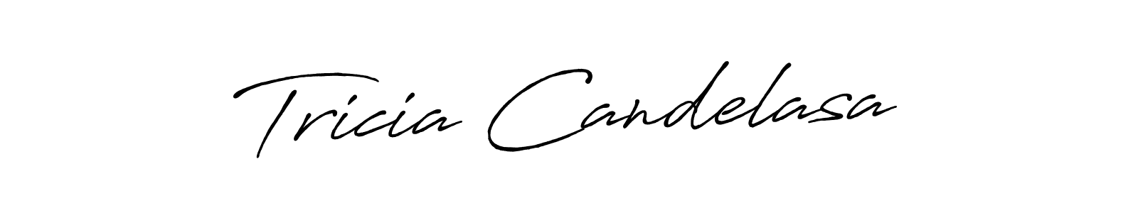 You should practise on your own different ways (Antro_Vectra_Bolder) to write your name (Tricia Candelasa) in signature. don't let someone else do it for you. Tricia Candelasa signature style 7 images and pictures png