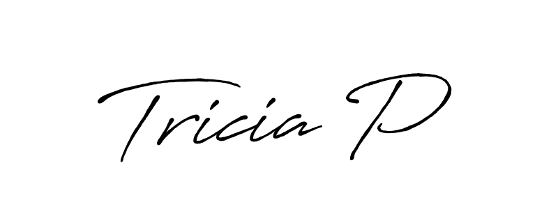 See photos of Tricia P official signature by Spectra . Check more albums & portfolios. Read reviews & check more about Antro_Vectra_Bolder font. Tricia P signature style 7 images and pictures png