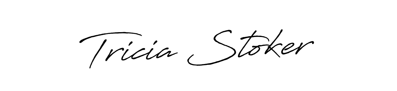 It looks lik you need a new signature style for name Tricia Stoker. Design unique handwritten (Antro_Vectra_Bolder) signature with our free signature maker in just a few clicks. Tricia Stoker signature style 7 images and pictures png