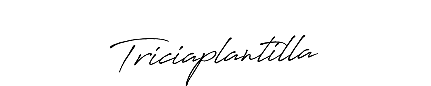 Also we have Triciaplantilla name is the best signature style. Create professional handwritten signature collection using Antro_Vectra_Bolder autograph style. Triciaplantilla signature style 7 images and pictures png