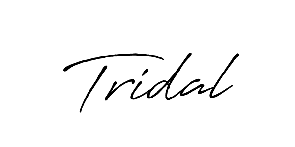Make a beautiful signature design for name Tridal. With this signature (Antro_Vectra_Bolder) style, you can create a handwritten signature for free. Tridal signature style 7 images and pictures png