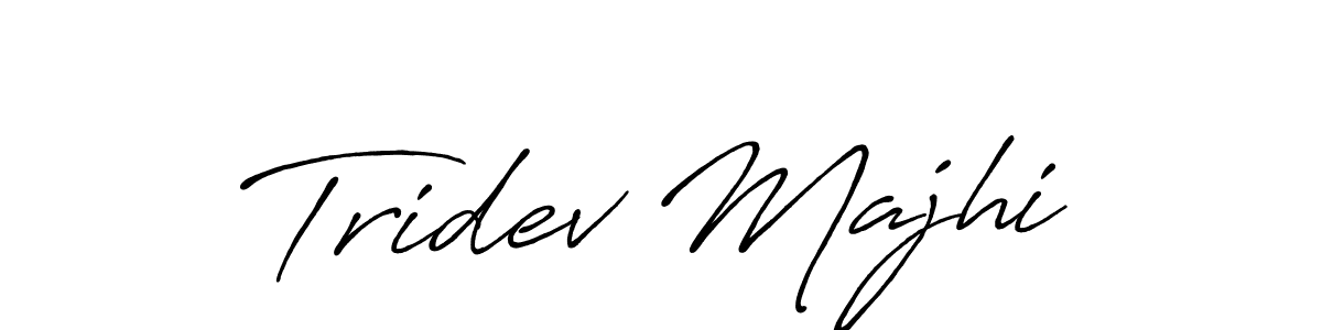 How to Draw Tridev Majhi signature style? Antro_Vectra_Bolder is a latest design signature styles for name Tridev Majhi. Tridev Majhi signature style 7 images and pictures png