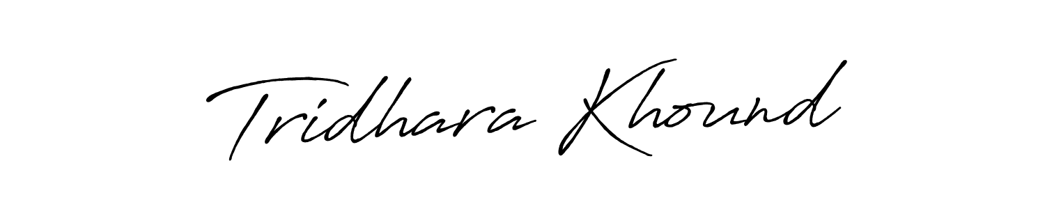 It looks lik you need a new signature style for name Tridhara Khound. Design unique handwritten (Antro_Vectra_Bolder) signature with our free signature maker in just a few clicks. Tridhara Khound signature style 7 images and pictures png