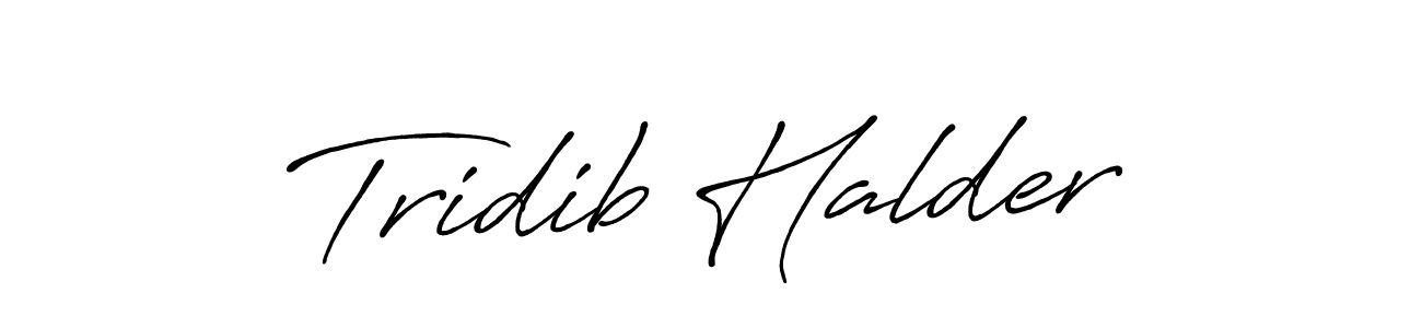 The best way (Antro_Vectra_Bolder) to make a short signature is to pick only two or three words in your name. The name Tridib Halder include a total of six letters. For converting this name. Tridib Halder signature style 7 images and pictures png