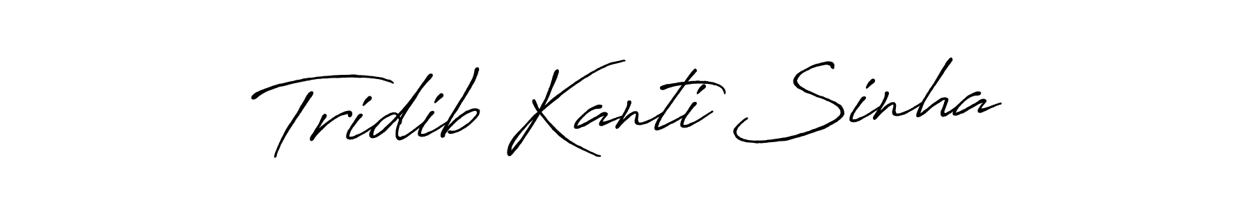 How to make Tridib Kanti Sinha name signature. Use Antro_Vectra_Bolder style for creating short signs online. This is the latest handwritten sign. Tridib Kanti Sinha signature style 7 images and pictures png