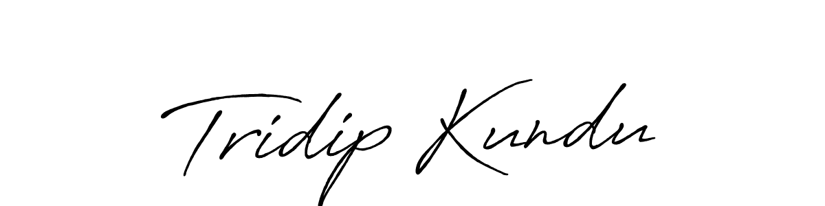 Make a beautiful signature design for name Tridip Kundu. With this signature (Antro_Vectra_Bolder) style, you can create a handwritten signature for free. Tridip Kundu signature style 7 images and pictures png