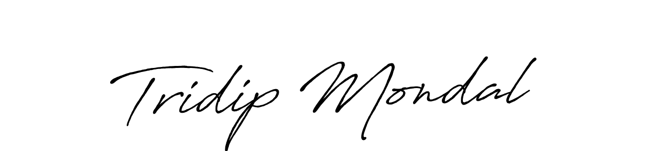 Tridip Mondal stylish signature style. Best Handwritten Sign (Antro_Vectra_Bolder) for my name. Handwritten Signature Collection Ideas for my name Tridip Mondal. Tridip Mondal signature style 7 images and pictures png