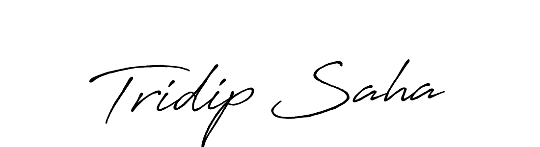 Design your own signature with our free online signature maker. With this signature software, you can create a handwritten (Antro_Vectra_Bolder) signature for name Tridip Saha. Tridip Saha signature style 7 images and pictures png