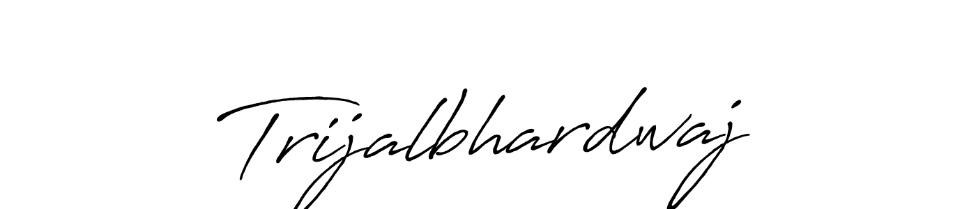 Trijalbhardwaj stylish signature style. Best Handwritten Sign (Antro_Vectra_Bolder) for my name. Handwritten Signature Collection Ideas for my name Trijalbhardwaj. Trijalbhardwaj signature style 7 images and pictures png