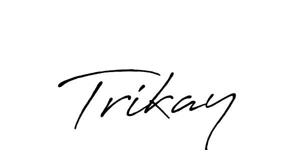 You should practise on your own different ways (Antro_Vectra_Bolder) to write your name (Trikay) in signature. don't let someone else do it for you. Trikay signature style 7 images and pictures png