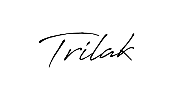 Also we have Trilak name is the best signature style. Create professional handwritten signature collection using Antro_Vectra_Bolder autograph style. Trilak signature style 7 images and pictures png