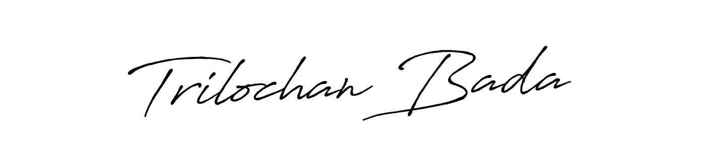 Antro_Vectra_Bolder is a professional signature style that is perfect for those who want to add a touch of class to their signature. It is also a great choice for those who want to make their signature more unique. Get Trilochan Bada name to fancy signature for free. Trilochan Bada signature style 7 images and pictures png