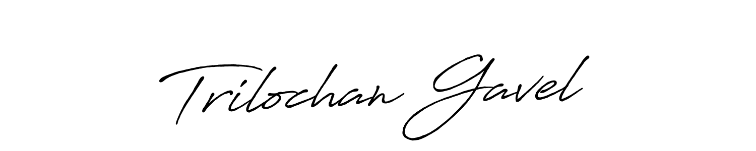 Trilochan Gavel stylish signature style. Best Handwritten Sign (Antro_Vectra_Bolder) for my name. Handwritten Signature Collection Ideas for my name Trilochan Gavel. Trilochan Gavel signature style 7 images and pictures png
