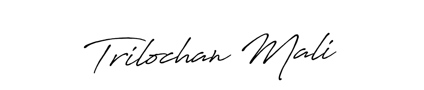 Make a beautiful signature design for name Trilochan Mali. Use this online signature maker to create a handwritten signature for free. Trilochan Mali signature style 7 images and pictures png