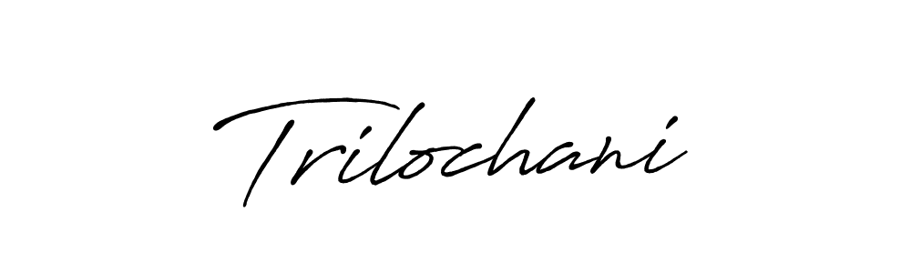 Create a beautiful signature design for name Trilochani. With this signature (Antro_Vectra_Bolder) fonts, you can make a handwritten signature for free. Trilochani signature style 7 images and pictures png
