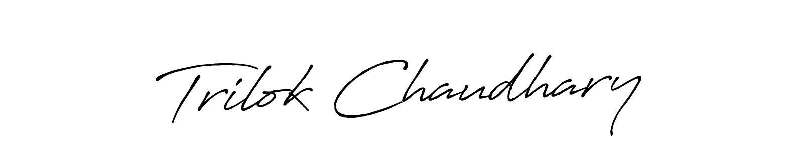 Antro_Vectra_Bolder is a professional signature style that is perfect for those who want to add a touch of class to their signature. It is also a great choice for those who want to make their signature more unique. Get Trilok Chaudhary name to fancy signature for free. Trilok Chaudhary signature style 7 images and pictures png