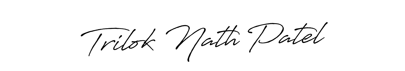 if you are searching for the best signature style for your name Trilok Nath Patel. so please give up your signature search. here we have designed multiple signature styles  using Antro_Vectra_Bolder. Trilok Nath Patel signature style 7 images and pictures png