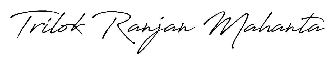 Generate high-definition signature styles for Trilok Ranjan Mahanta. The Antro_Vectra_Bolder typeface ensures crisp legibility and sophisticated design. Trilok Ranjan Mahanta signature style 7 images and pictures png