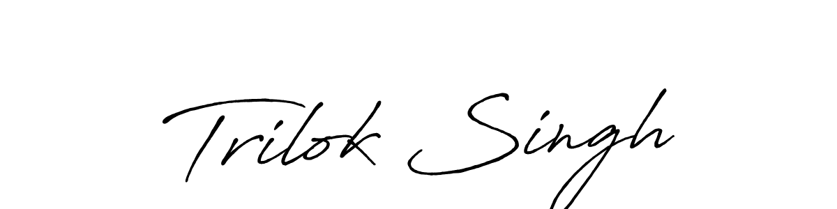 Also we have Trilok Singh name is the best signature style. Create professional handwritten signature collection using Antro_Vectra_Bolder autograph style. Trilok Singh signature style 7 images and pictures png