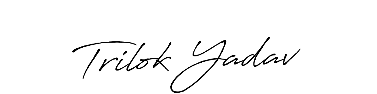 You should practise on your own different ways (Antro_Vectra_Bolder) to write your name (Trilok Yadav) in signature. don't let someone else do it for you. Trilok Yadav signature style 7 images and pictures png