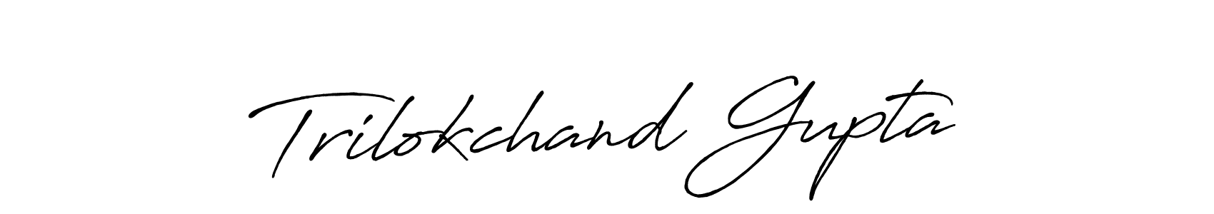 Also we have Trilokchand Gupta name is the best signature style. Create professional handwritten signature collection using Antro_Vectra_Bolder autograph style. Trilokchand Gupta signature style 7 images and pictures png